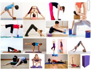 posturas de yoga con bloques